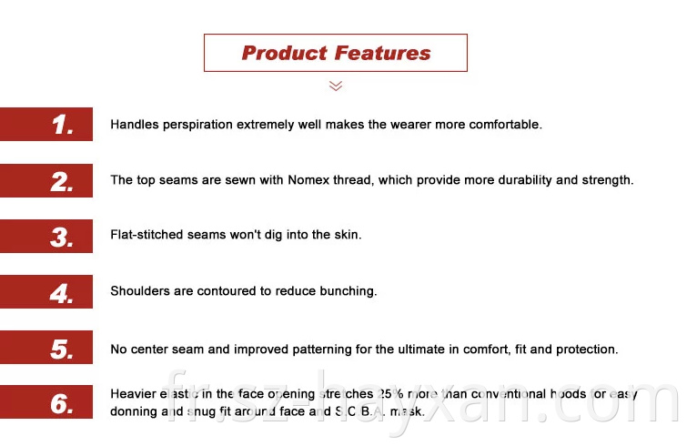 Fire Retardant Smoke Protective Hood